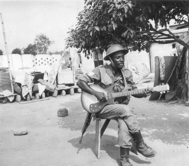 John Collins - Soldier playing at Jcollins bokoor studio in 1983